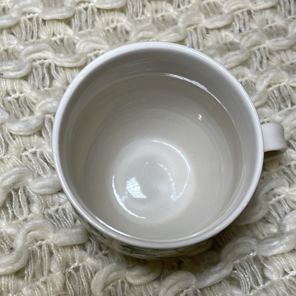 Coffee Tea Mug Cup ivy flower letter “C” in blue 14oz initial Homegrown Ceramic - Picture 4 of 6